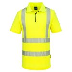 KX3 Sport Hi-Vis cipzáros póló S/S - Sárga