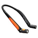 USB újratölthető LED nyaklámpa - Fekete/Narancs
