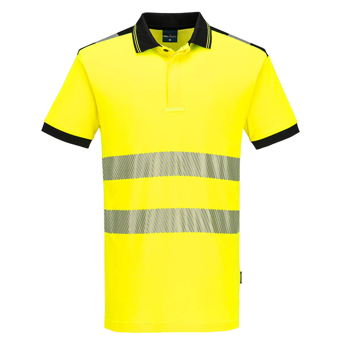 PW3 Hi-Vis Polo Shirt S/S - Sárga/Fekete PW3 Hi-Vis Polo Shirt S/S - Sárga/Fekete - Image 1