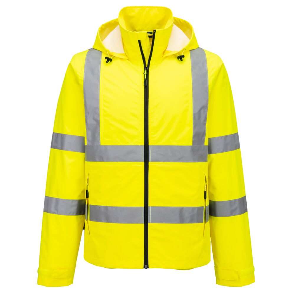 Hi-Vis könnyű, összecsomagolható dzseki - Sárga Hi-Vis könnyű, összecsomagolható dzseki - Sárga - Image 1