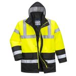 Hi-Vis Kéttónusú Traffic kabát - Sárga/Fekete