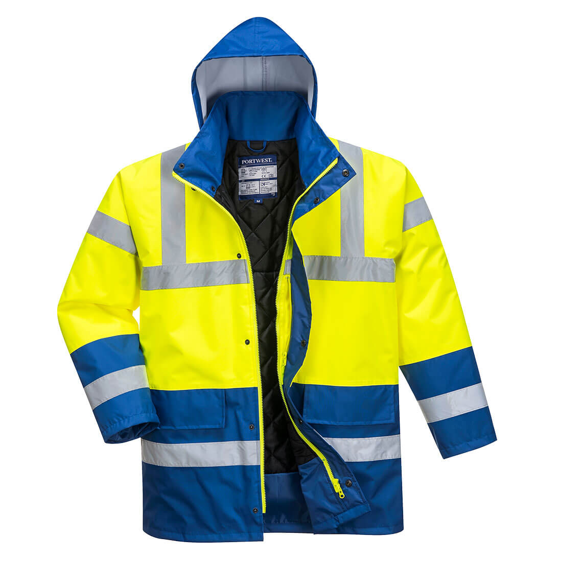 Hi-Vis Kéttónusú Traffic kabát - Sárga/Royal kék Hi-Vis Kéttónusú Traffic kabát - Sárga/Royal kék - Image 1