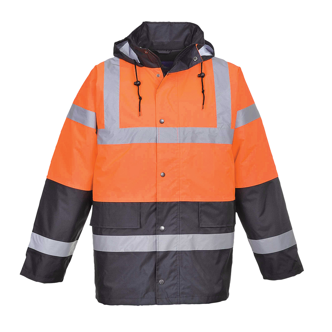 Hi-Vis Kéttónusú Traffic kabát - Narancs Hi-Vis Kéttónusú Traffic kabát - Narancs - Image 1