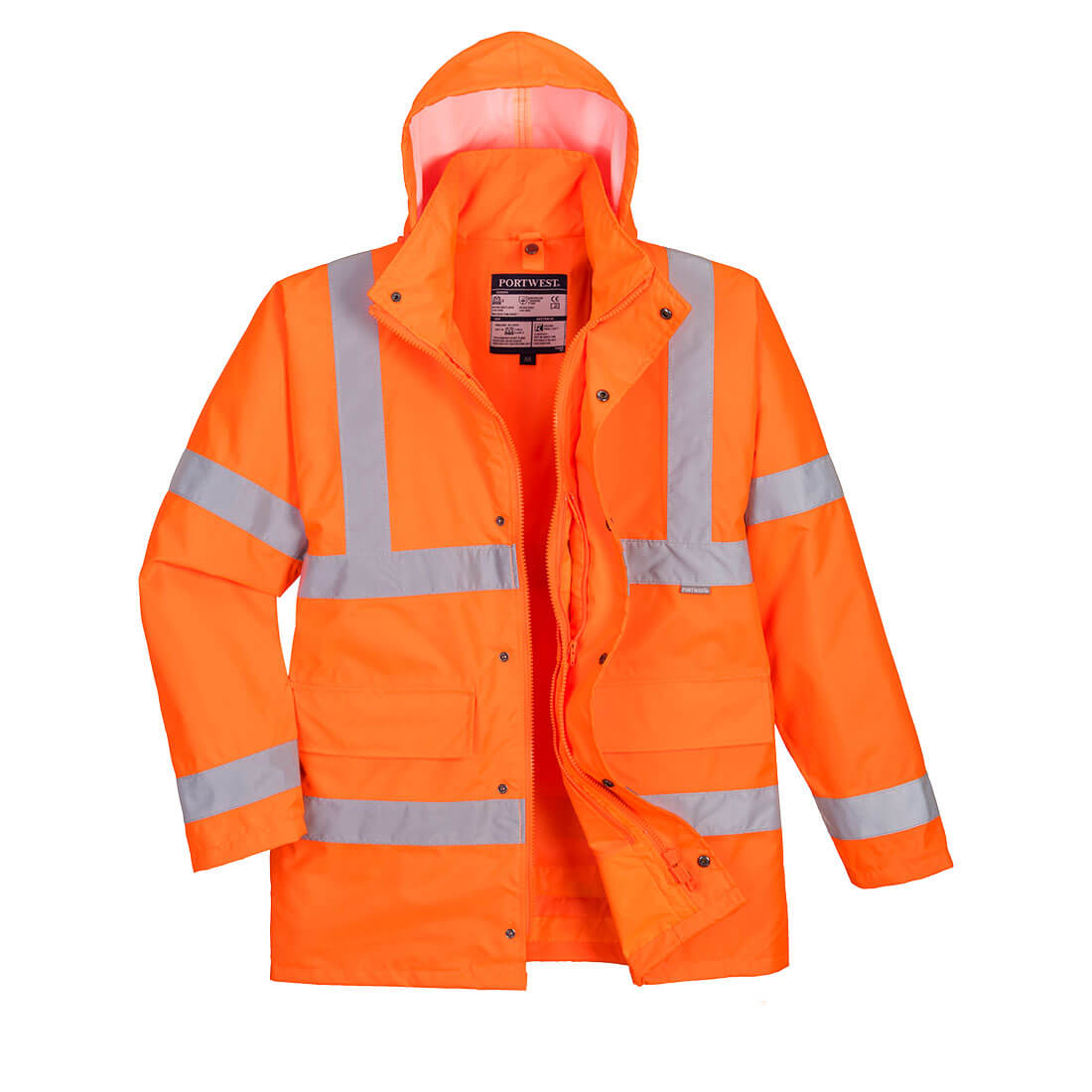 Hi-Vis 4 az 1-ben Traffic kabát - Narancs Hi-Vis 4 az 1-ben Traffic kabát - Narancs - Image 1