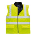 Hi-Vis kifordítható mellény - Sárga