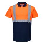 Kéttónusú pólóing - Narancs/Navy