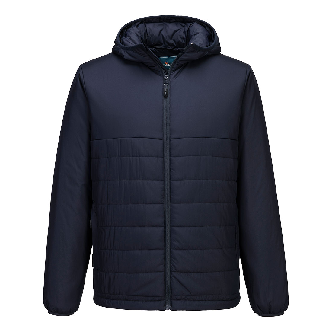 Hooded Insulated Baffle Jacket - Navy Hooded Insulated Baffle Jacket - Navy - Image 1