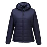 Women's Hooded Baffle Jacket - Navy