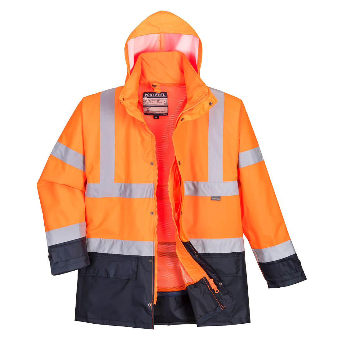 Hi-Vis Executive 5 az 1-ben kabát - Narancs/Navy Hi-Vis Executive 5 az 1-ben kabát - Narancs/Navy - Image 1