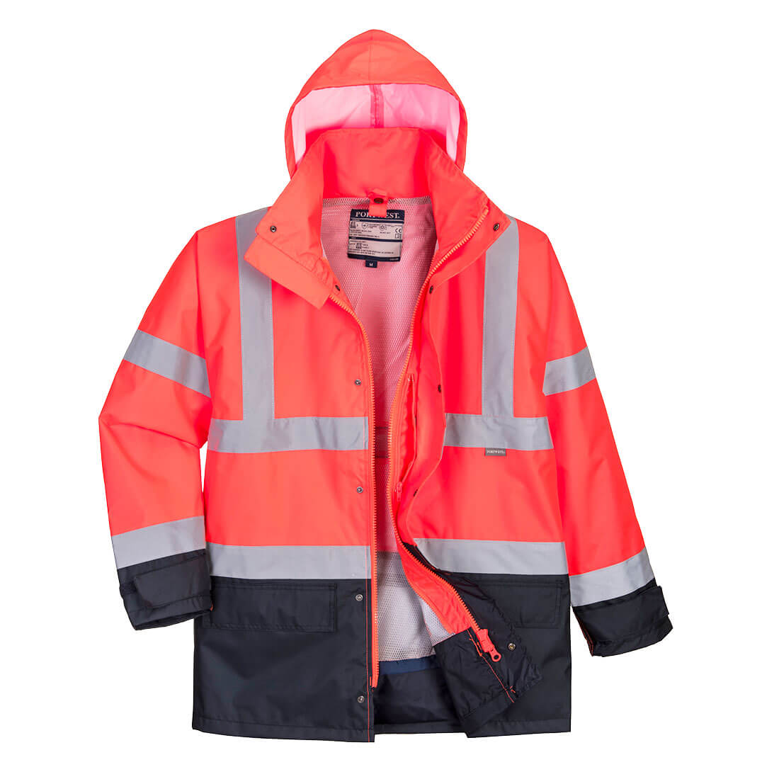 Hi-Vis Executive 5 az 1-ben kabát - Piros/Navy Hi-Vis Executive 5 az 1-ben kabát - Piros/Navy - Image 1