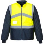 Hi-Vis kéttónusúkabát - kifordítható - Sárga/Navy