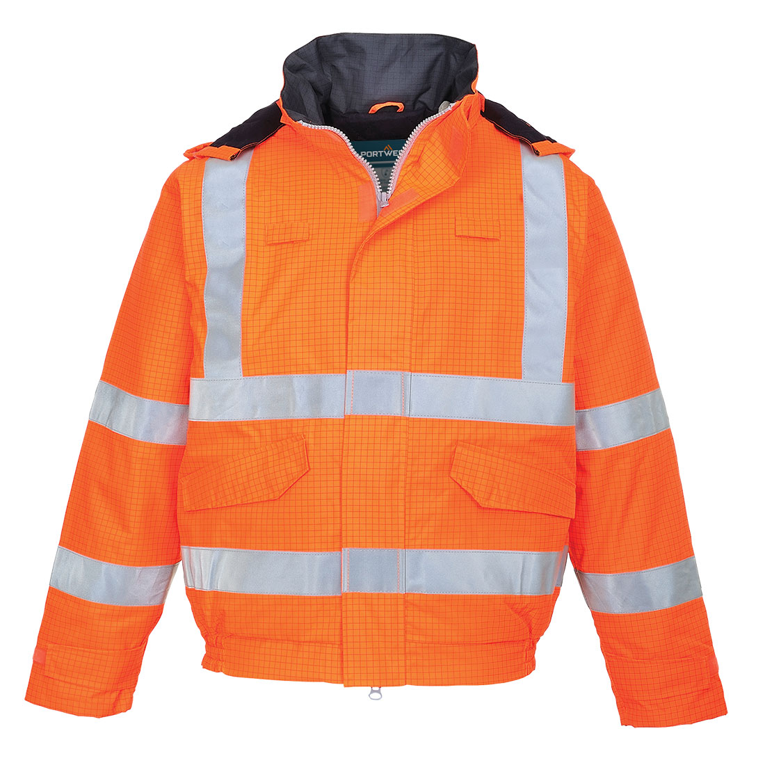 Bizflame Rain Hi-Vis Antistatic FR bomber kabát - Narancs Bizflame Rain Hi-Vis Antistatic FR bomber kabát - Narancs - Image 1