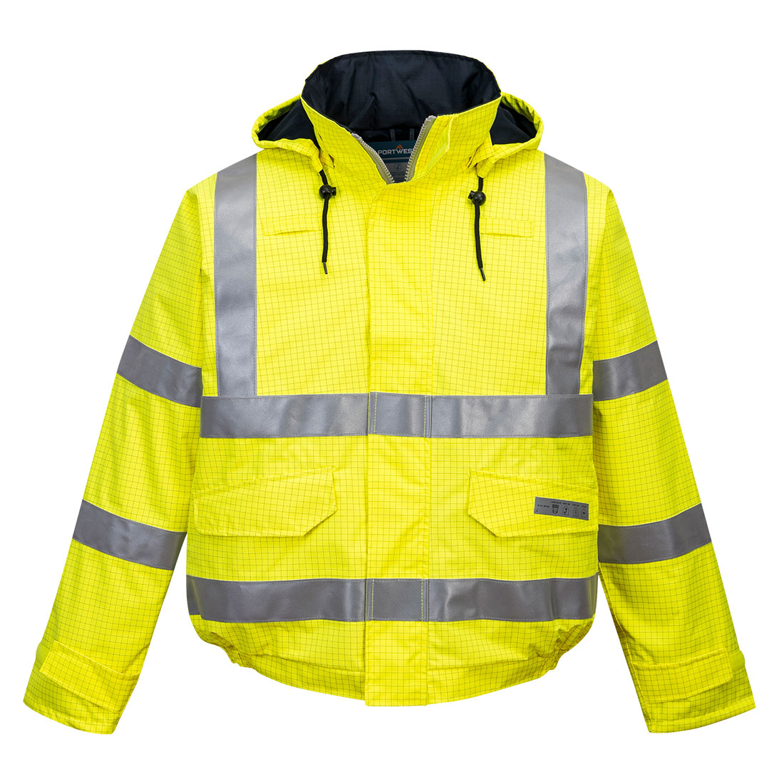 Bizflame Rain Hi-Vis Antistatic FR bomber kabát - Sárga Bizflame Rain Hi-Vis Antistatic FR bomber kabát - Sárga - Image 1