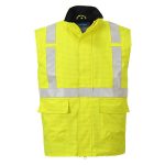 Bizflame Rain Hi-Vis antisztatikus FR lángálló mellény - Sárga