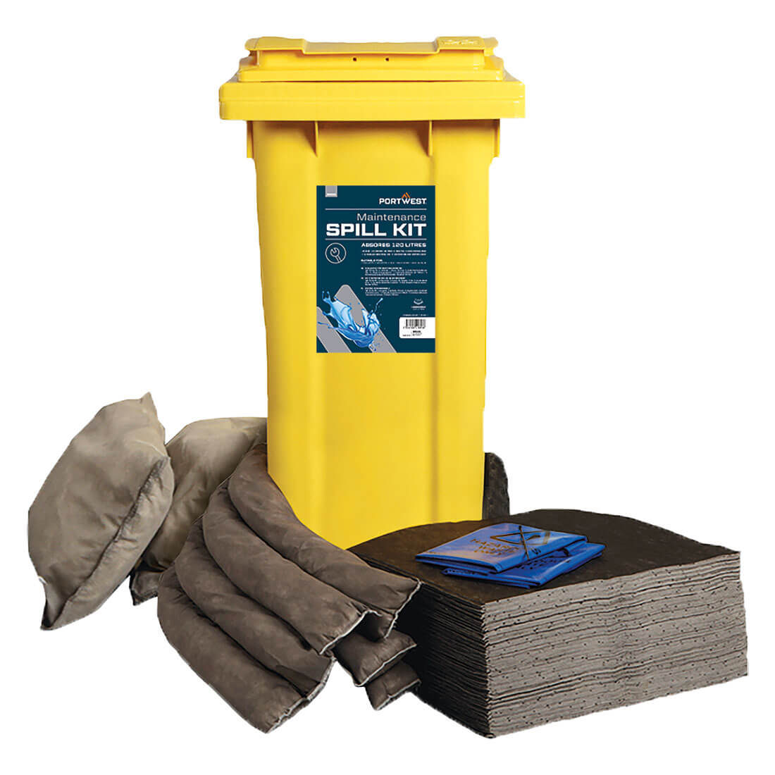 120 Liter Ipari gyorsbeavatkozó készlet - Szürke 120 Liter Ipari gyorsbeavatkozó készlet - Szürke - Image 1