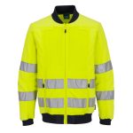 Hi-Vis Work Mesh Panel Jacket - Sárga/Navy