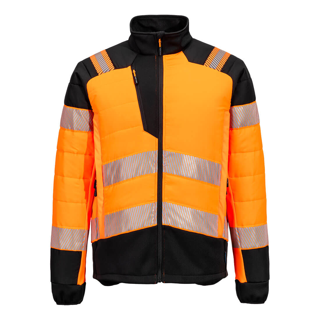 PW3 Hi-Vis Hybrid Baffle kabát - Narancs/Fekete PW3 Hi-Vis Hybrid Baffle kabát - Narancs/Fekete - Image 1
