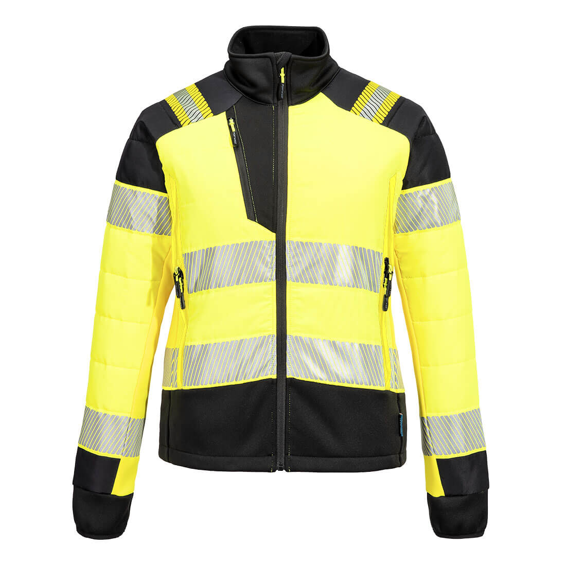 PW3 Hi-Vis Női Hybrid Baffle kabát - Sárga/Fekete PW3 Hi-Vis Női Hybrid Baffle kabát - Sárga/Fekete - Image 1