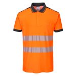 PW3 Hi-Vis pólóing S/S - Narancs/Fekete