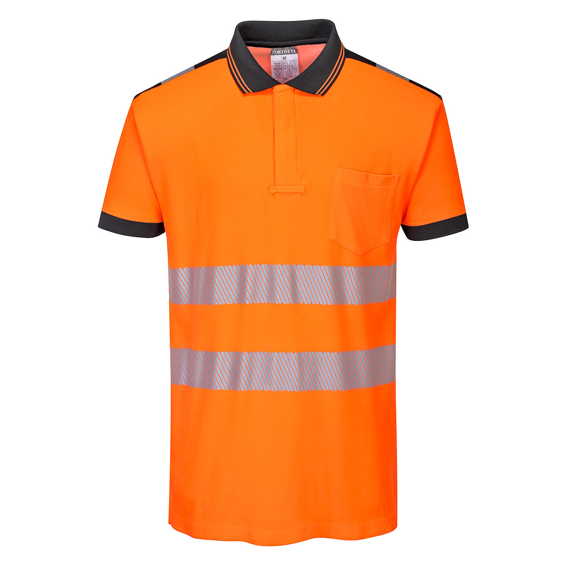 PW3 Hi-Vis pólóing S/S - Narancs/Fekete PW3 Hi-Vis pólóing S/S - Narancs/Fekete - Image 1