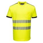 PW3 Hi-Vis póló S/S - Sárga/Fekete