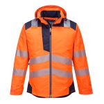 PW3 Hi-Vis télikabát - Narancs/Navy