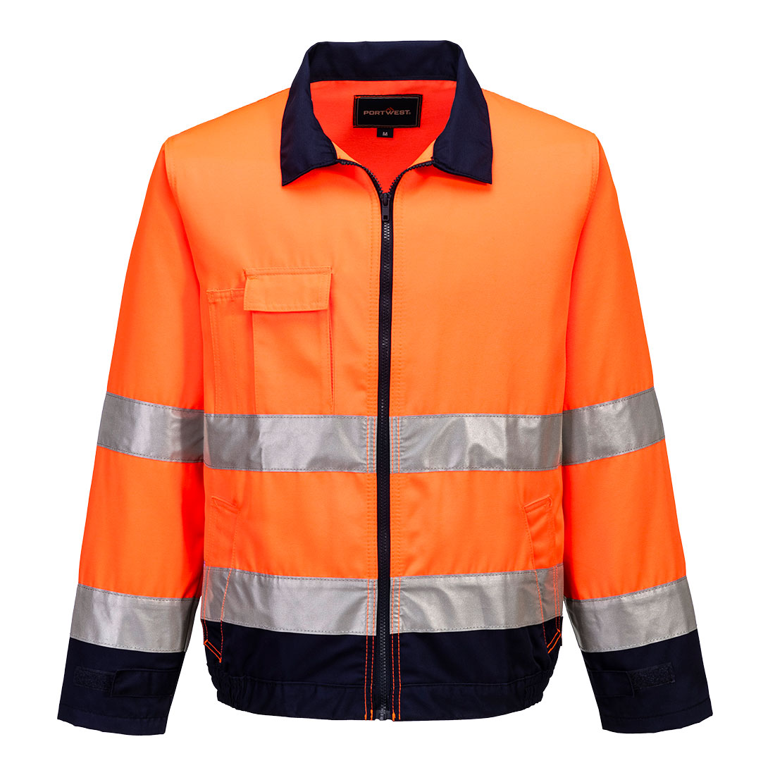 Madrid Hi-Vis kabát - Narancs/Navy Madrid Hi-Vis kabát - Narancs/Navy - Image 1